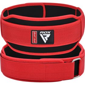 RDX RX5 Weightlifting Belt (Color: Red, size: S)