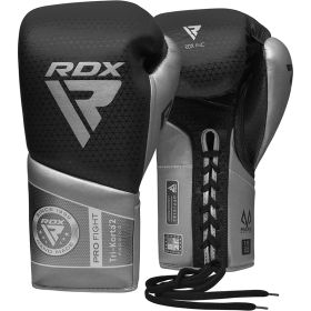 RDX K2 Mark Pro Fight Boxing Gloves (Color: Silver, size: 10oz)