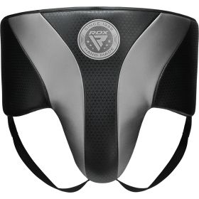 RDX L1 Mark Pro MMA Training Groin Guard Ce Certified (Color: Silver, size: L)