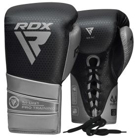 RDX L1 Mark Pro Training Boxing Gloves (Color: Silver, size: 12oz)