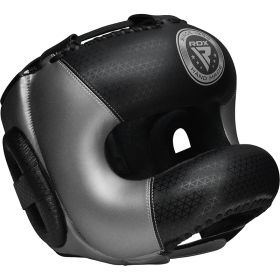 RDX L2 Mark Pro head Guard with Nose Protection Bar (Color: Silver, size: L)